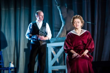 Robin Laing as Jack and Esme Bayley as Bella in Perth Theatre's Gaslight credit Mihaela Bodlovic.jpeg